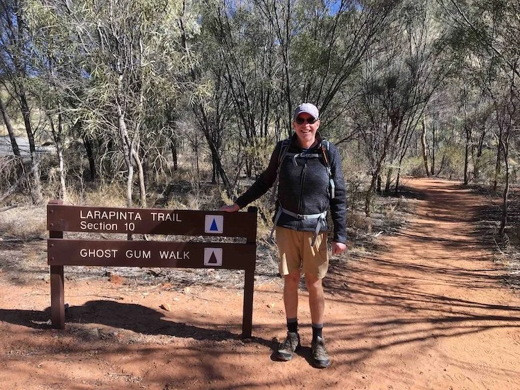 The well-known Larapinta Trail goes through this area