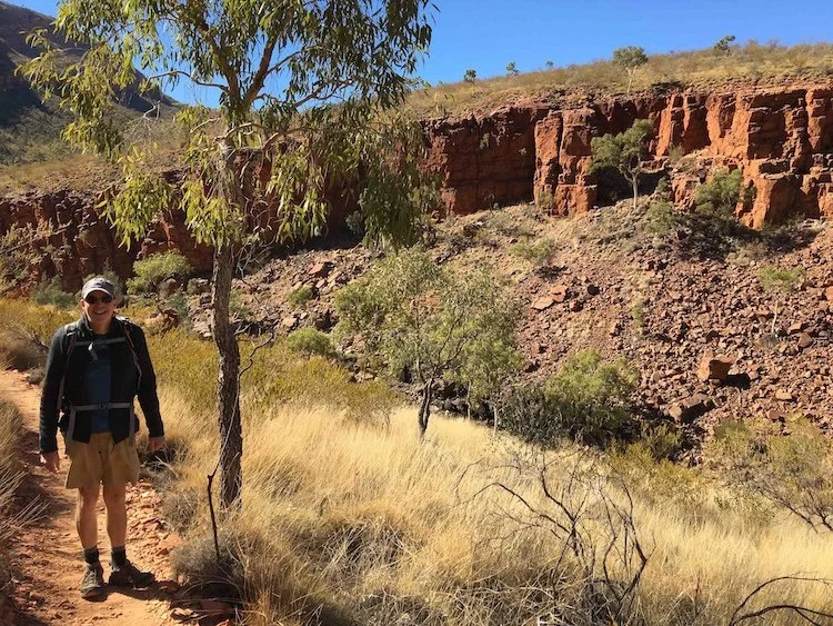 Trail winds down into base of Gorge