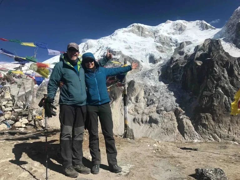 the Project Base8000 team at Kanchenjunga South Base Camp (Oktang)