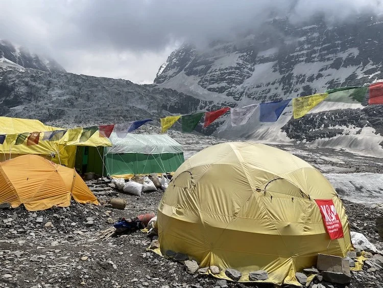 tents at Dhaulagiri base camp
