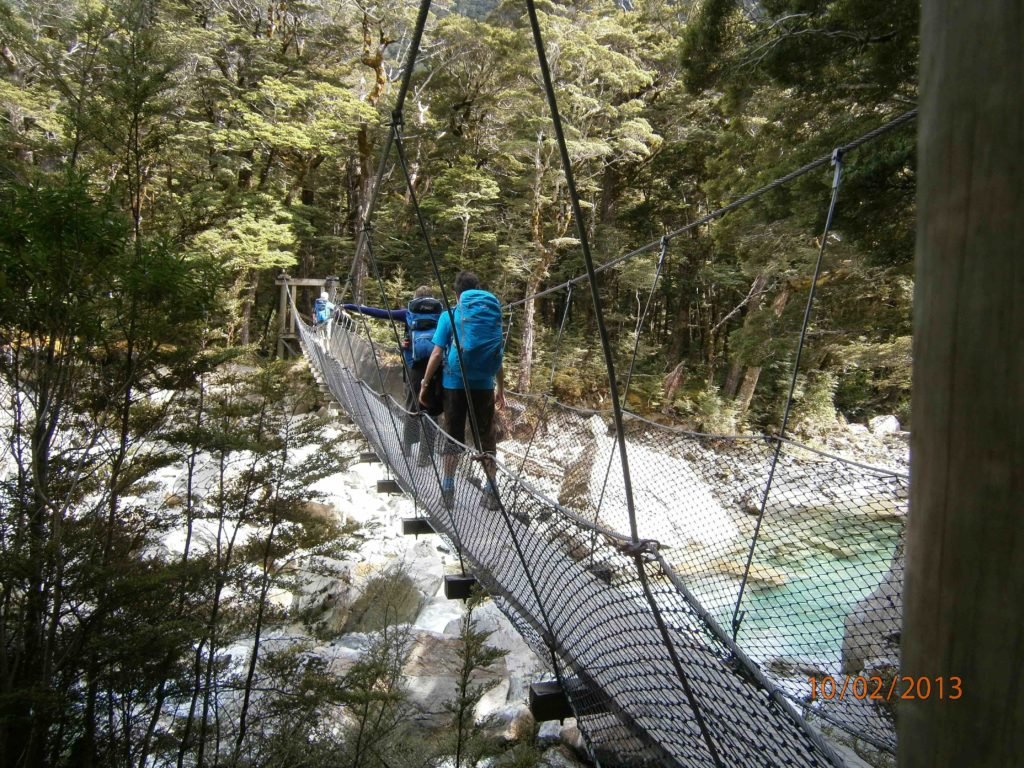 Swingbridge on the trail