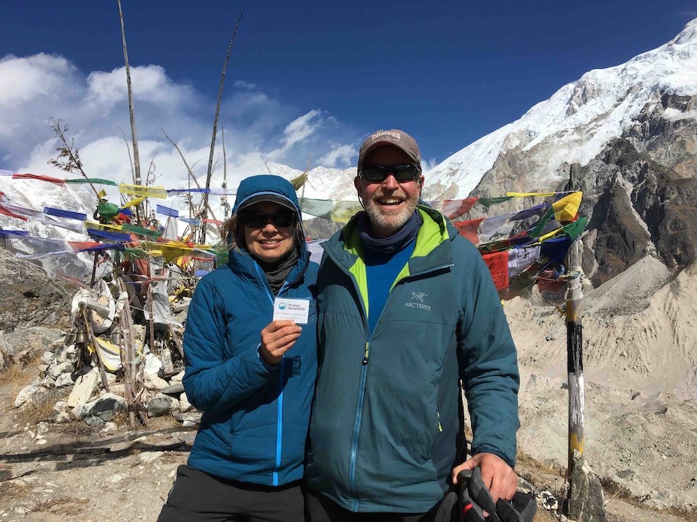 Project Base8000 team members at Kanchenjunga South Base Camp