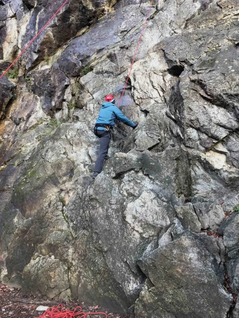 Rock climbing near Luchon