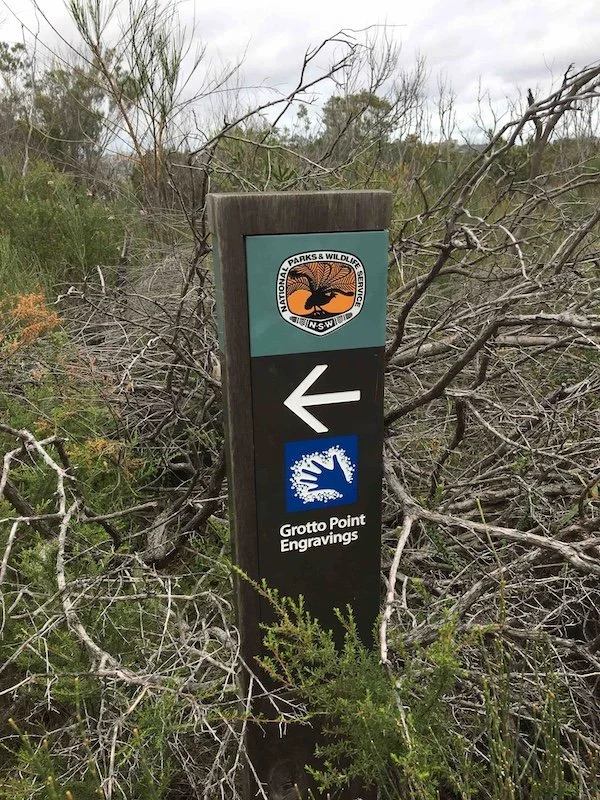 Sign to Aboriginal Engravings