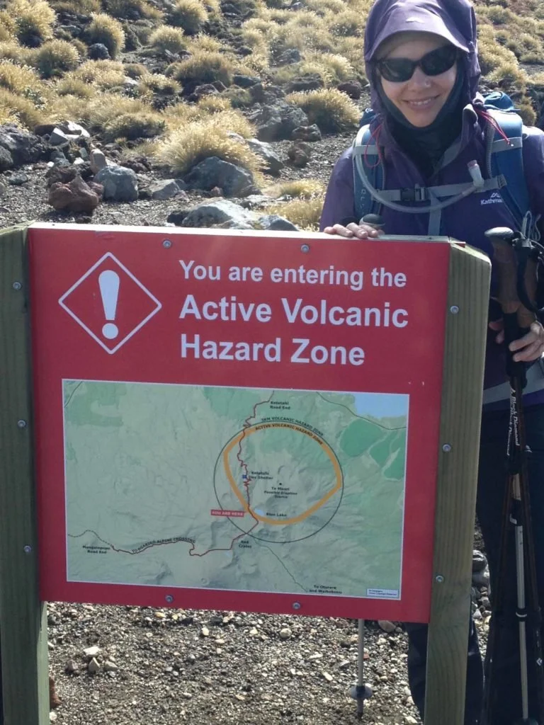 Take care – this is an active volcano!