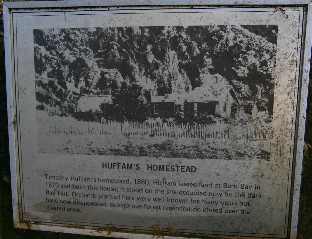 Original settler’s homestead in Bark Bay
