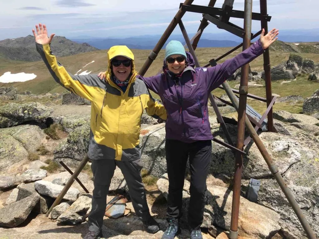 Trevor and Emma on the Summit of Mt Twynam