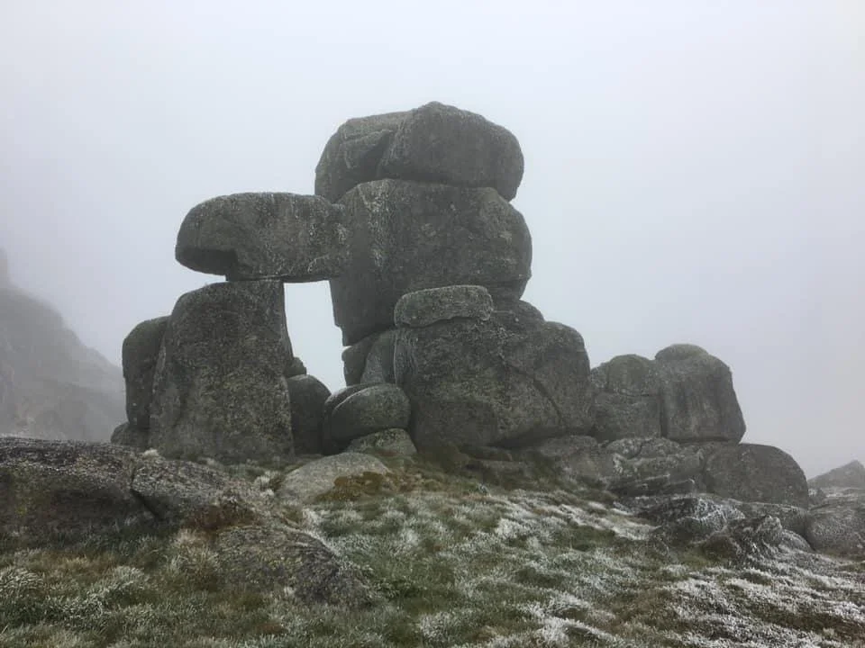 Unique rock formations around Rams Head