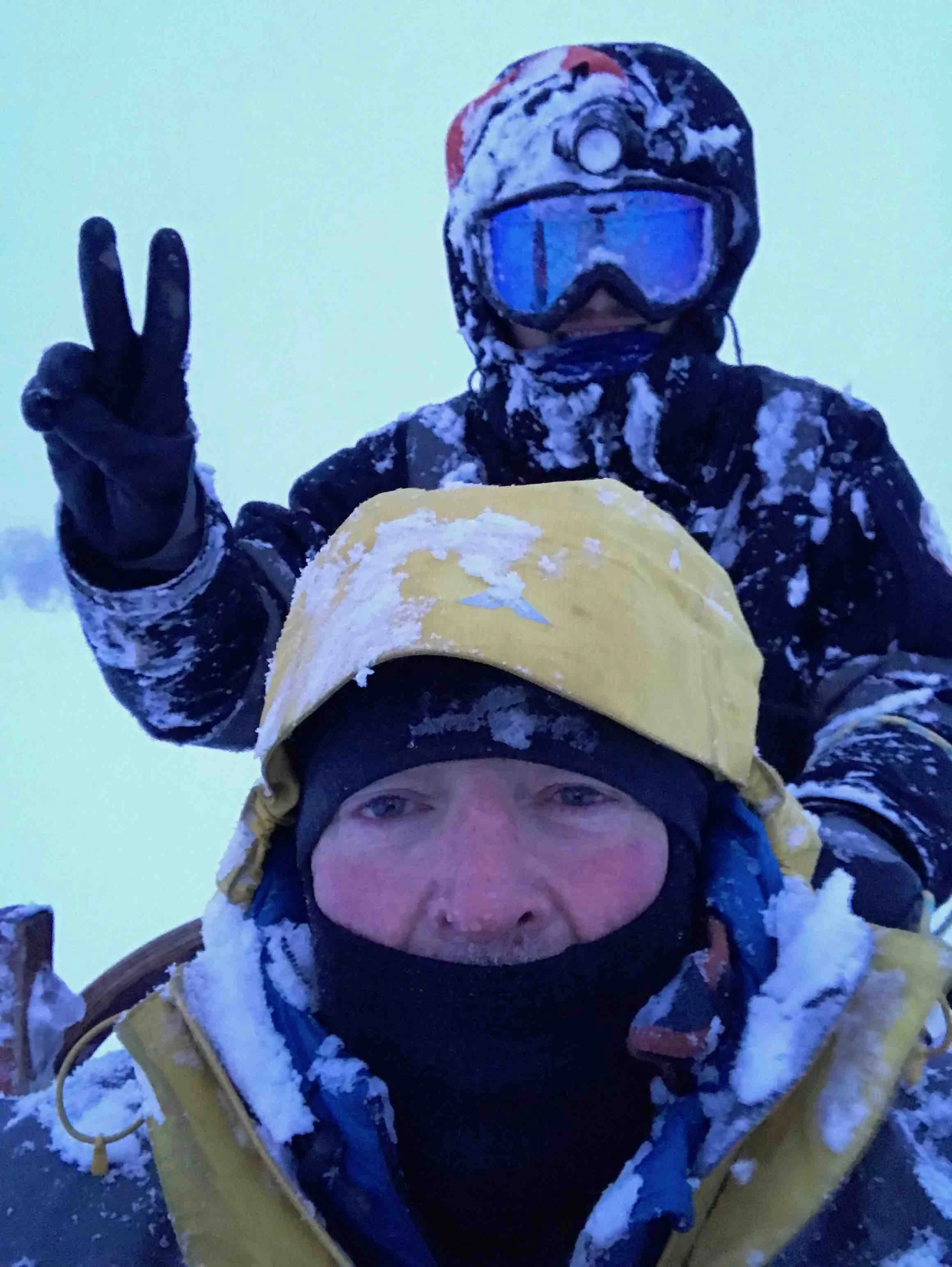 Our driver and yours truly – off we go!