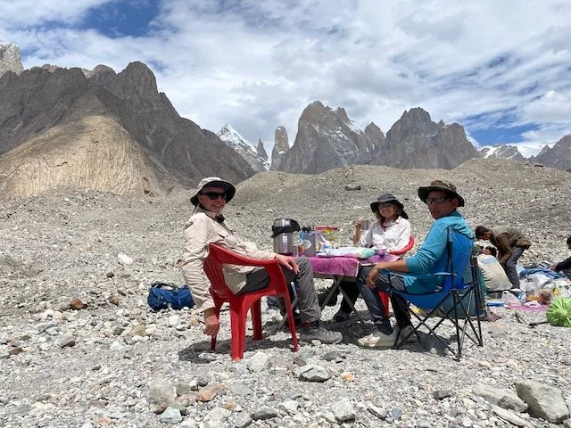 Lunch on the Baltoro Glacier!