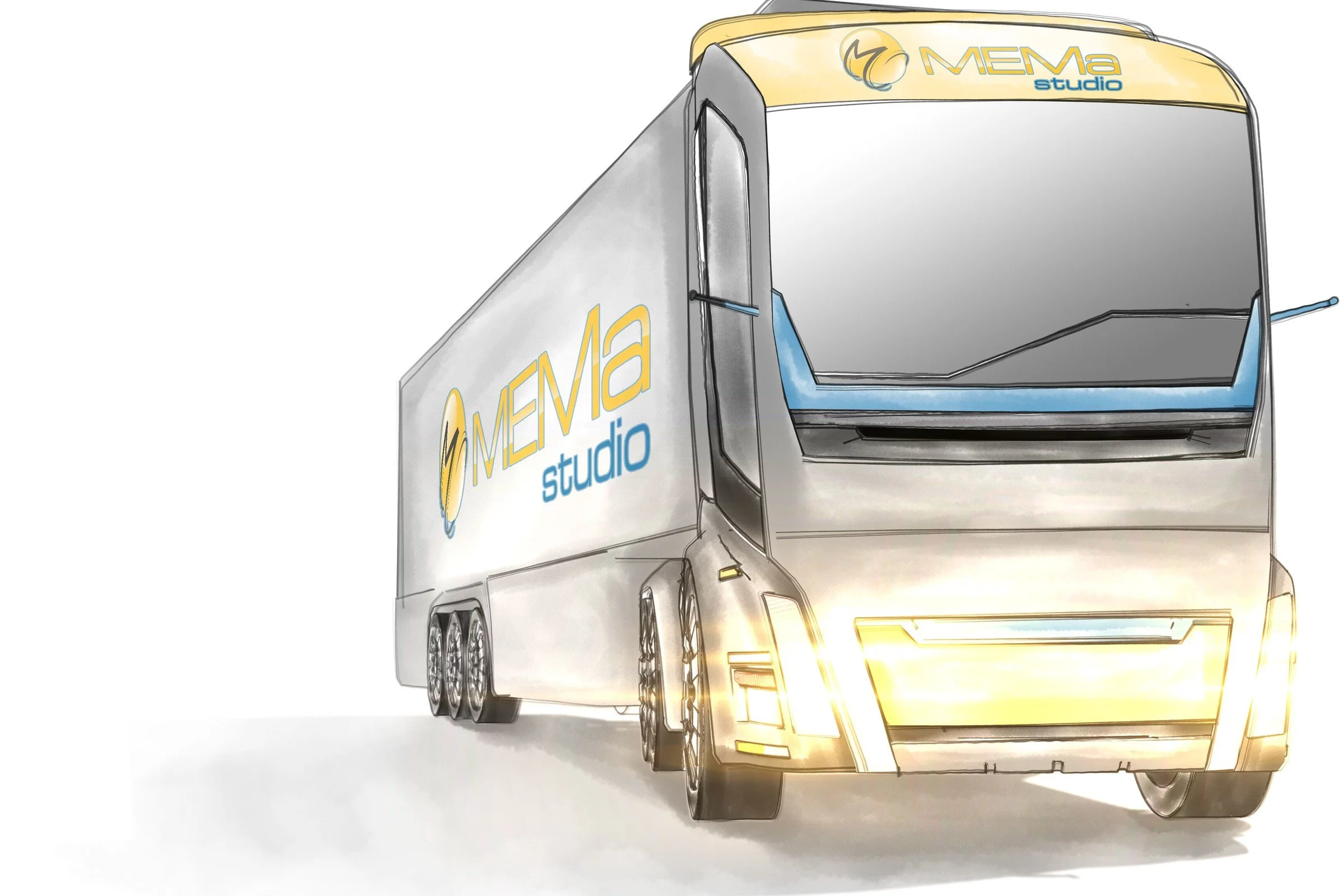 Concept rendering of the MEMa Studio’s purpose-built tractor unit.