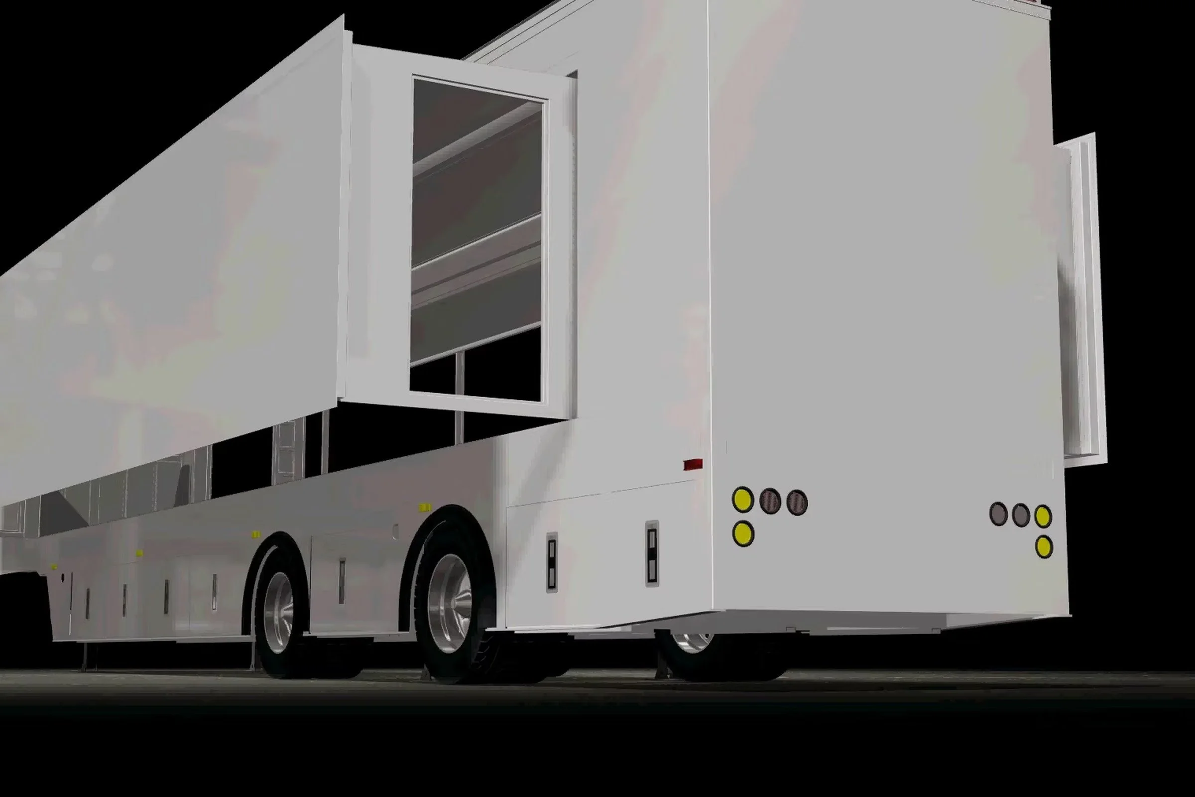 Concept rendering of the MEMa Studio with both flanks extended outward.