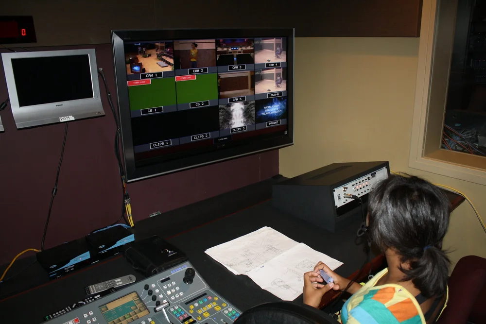 At the video switcher, 2012