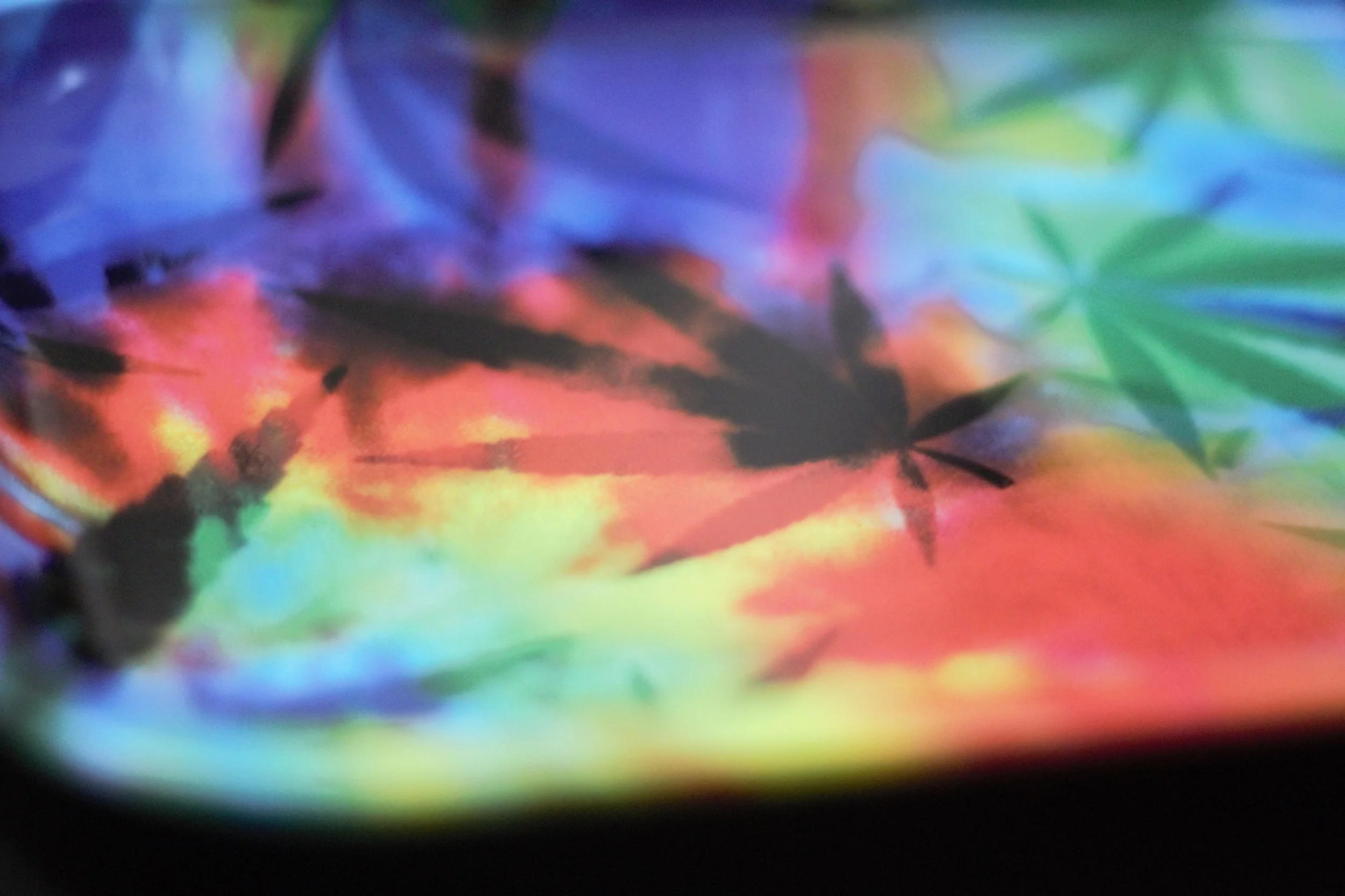 Tye Dye Weed Leaf Rolling Tray