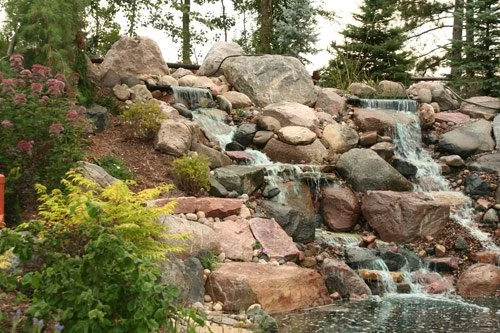 Boulder Wall Landscape Installation