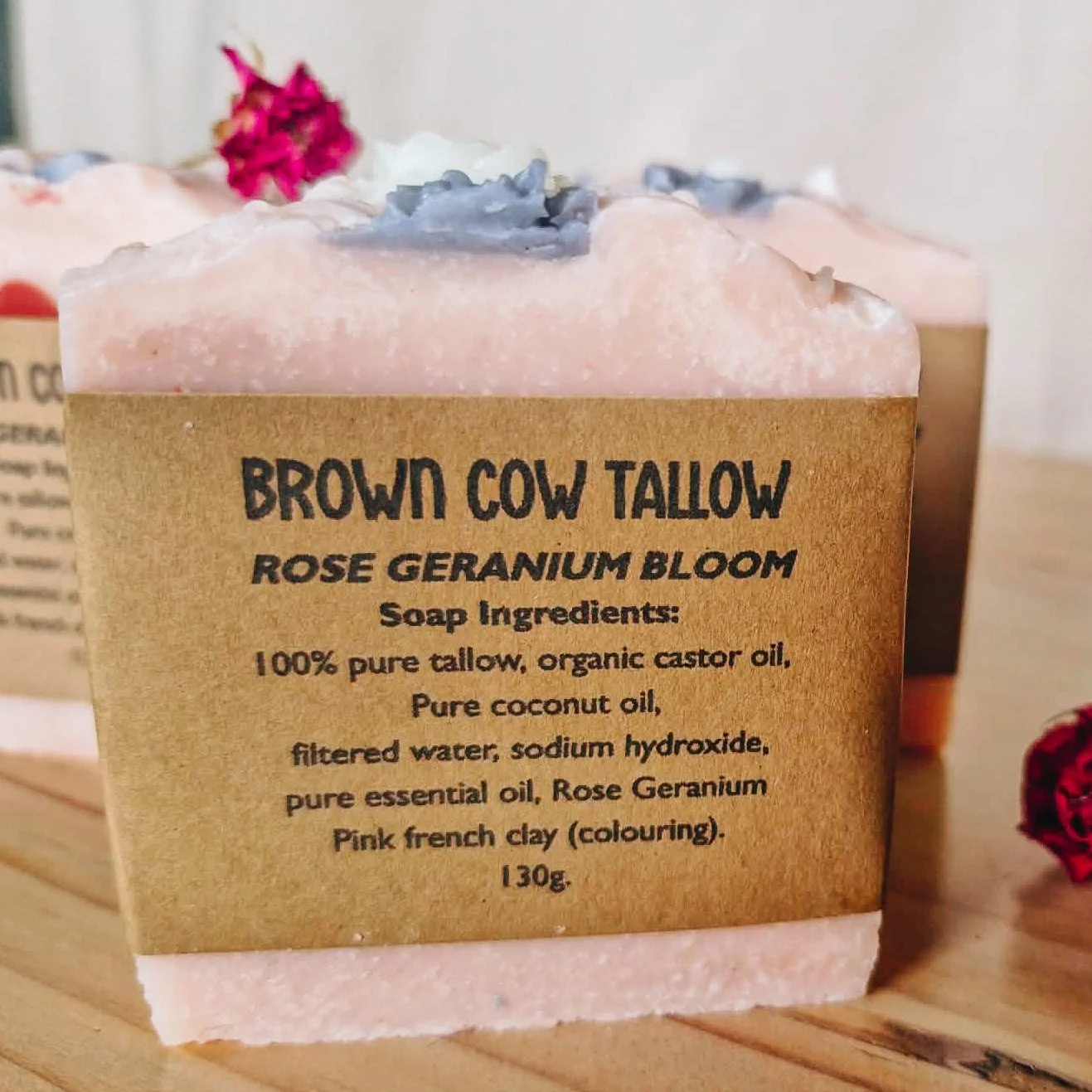 Rose Geranium Bloom: Tallow Soap