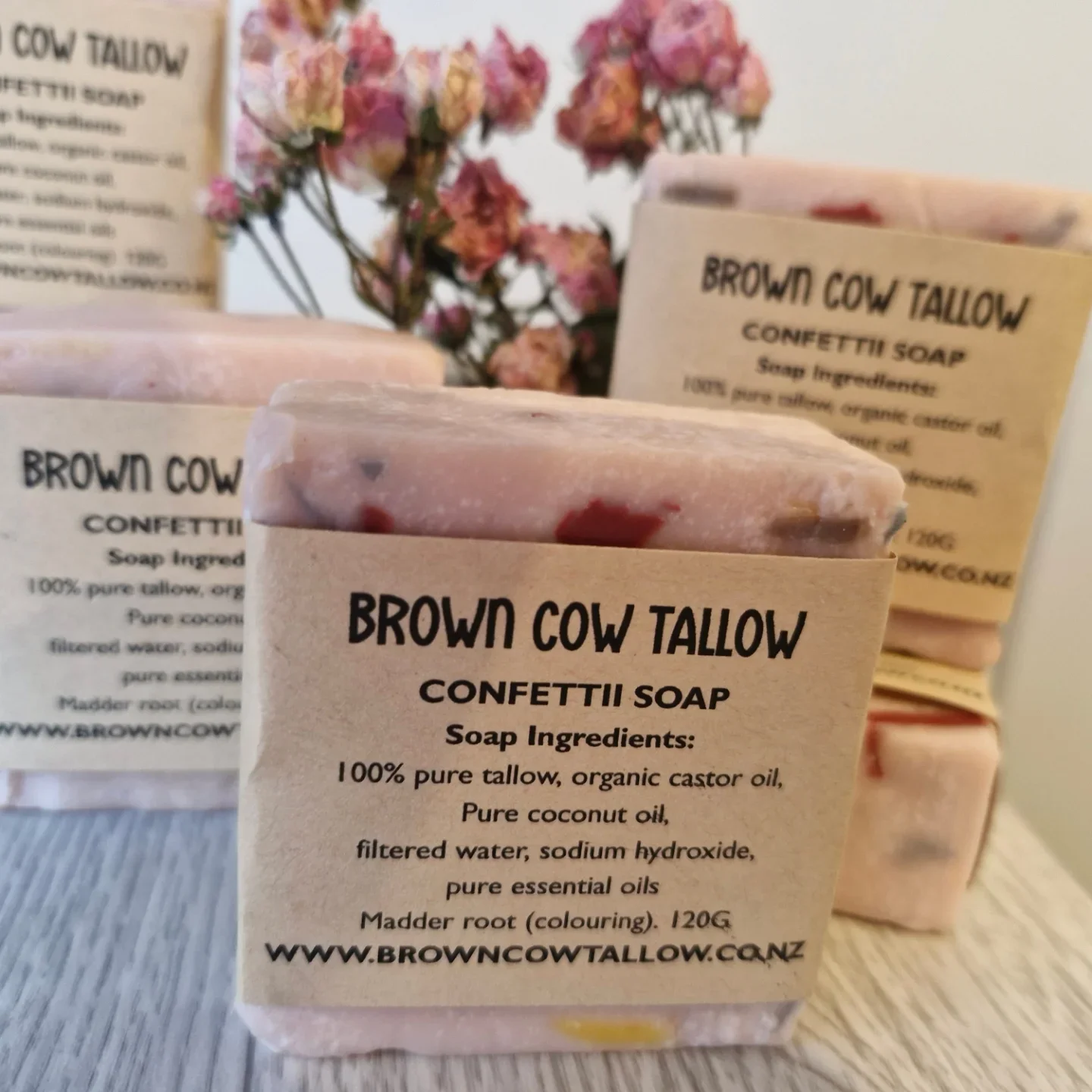 Confetti Soap:  Floral combination Tallow Soap (Limited Time)