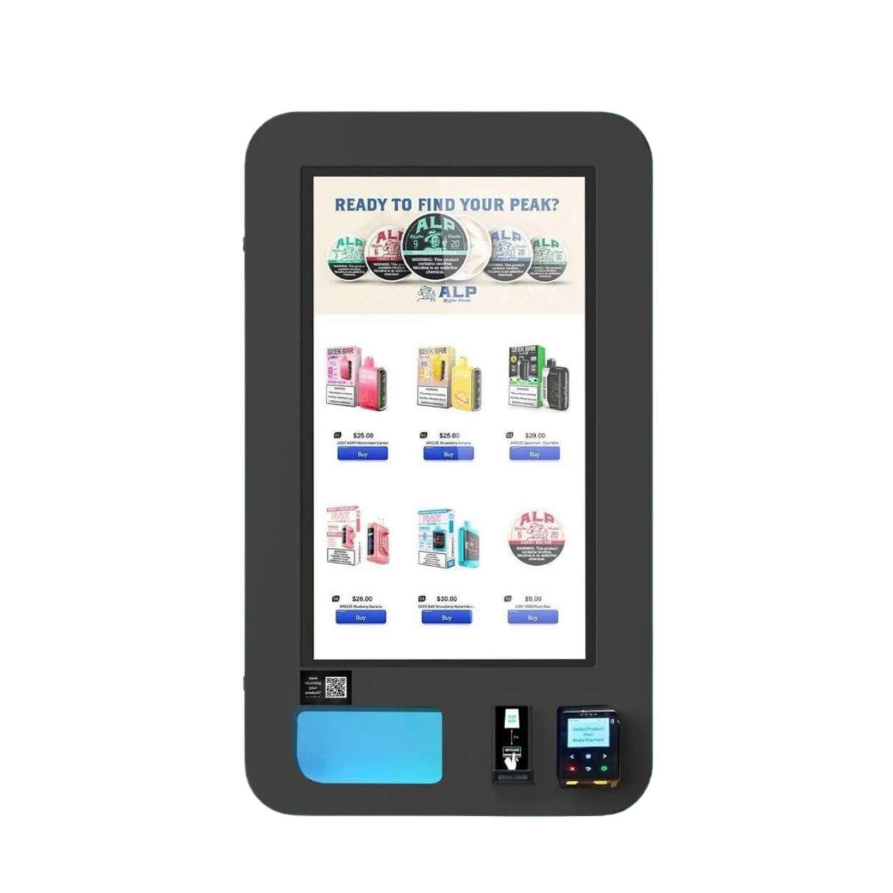 Slim Wall Mounted Vape Vending Machine