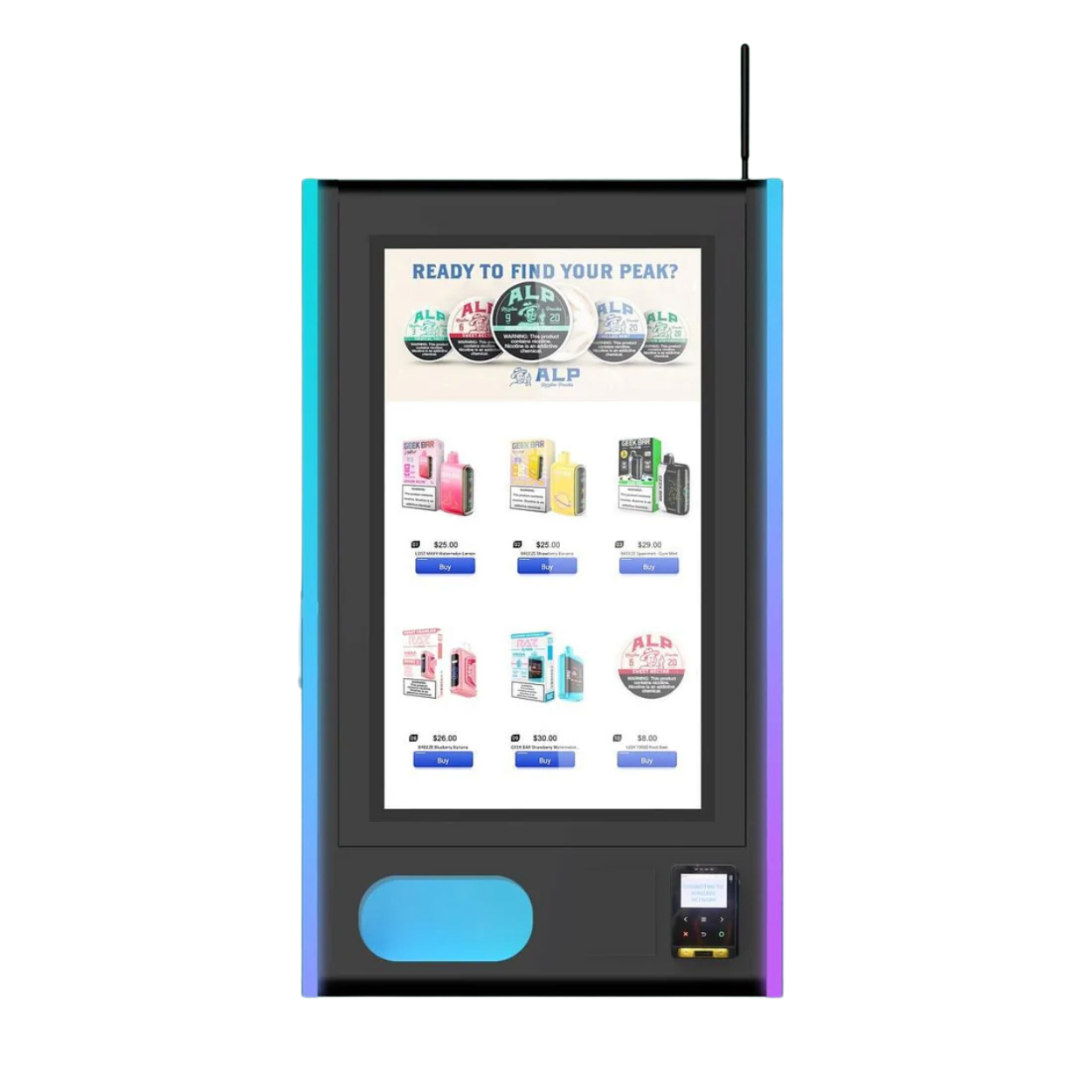 Mega Wall Mounted Vape Vending Machine 2.0