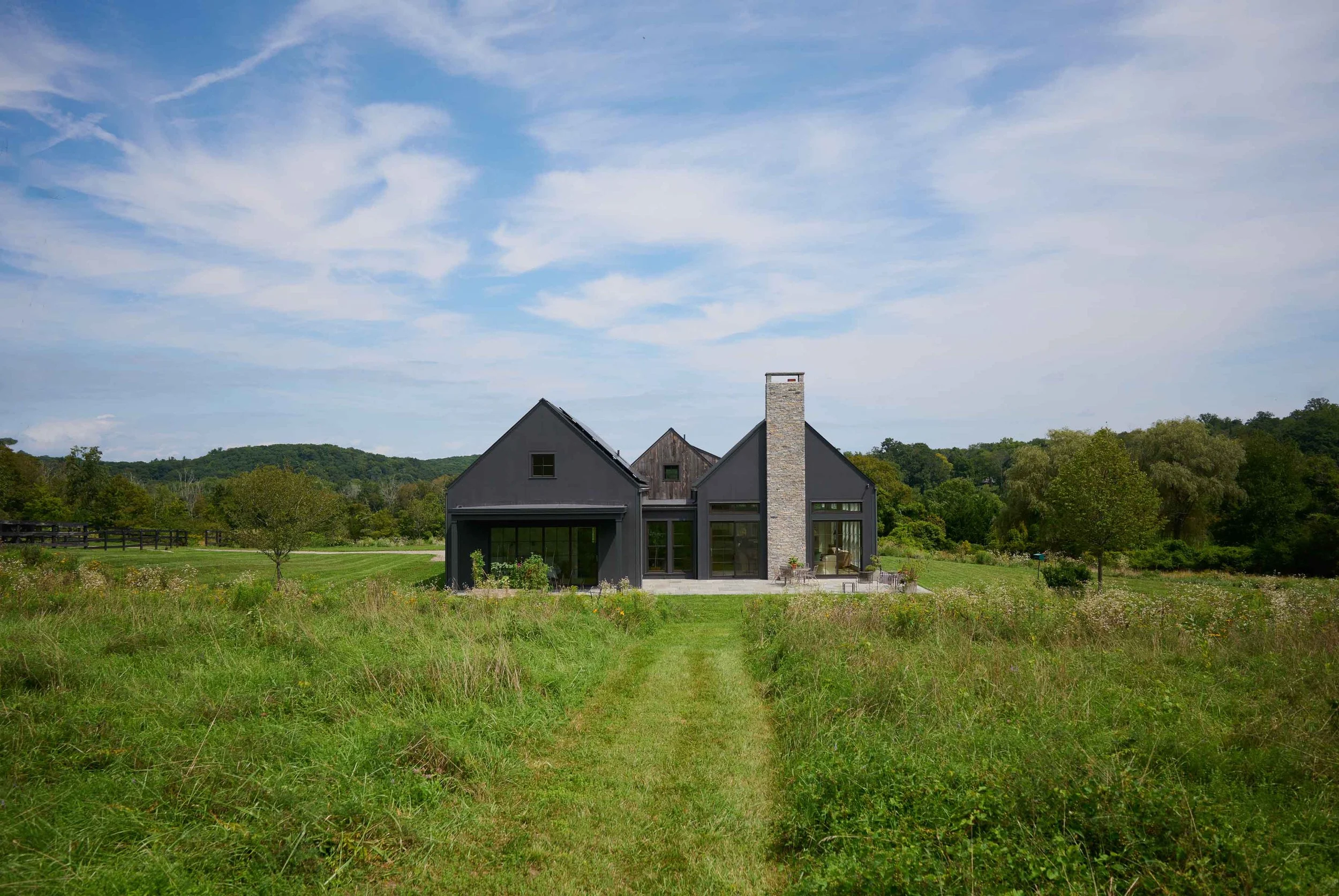 New Construction with Three Barns