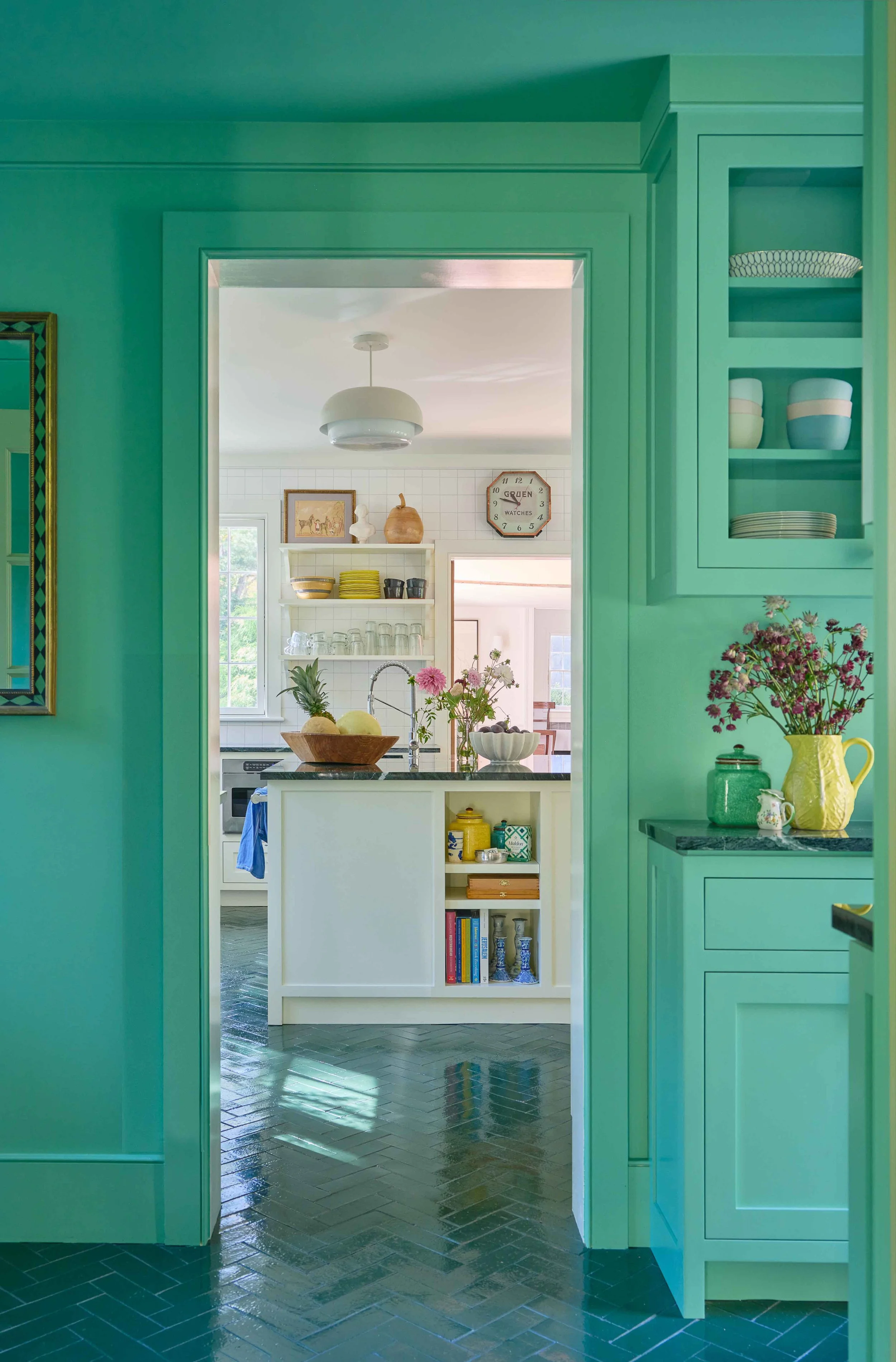 06-hobby-hill-farm-mint-green-pantry-open-shelving-herringbone-tile-floor.jpg