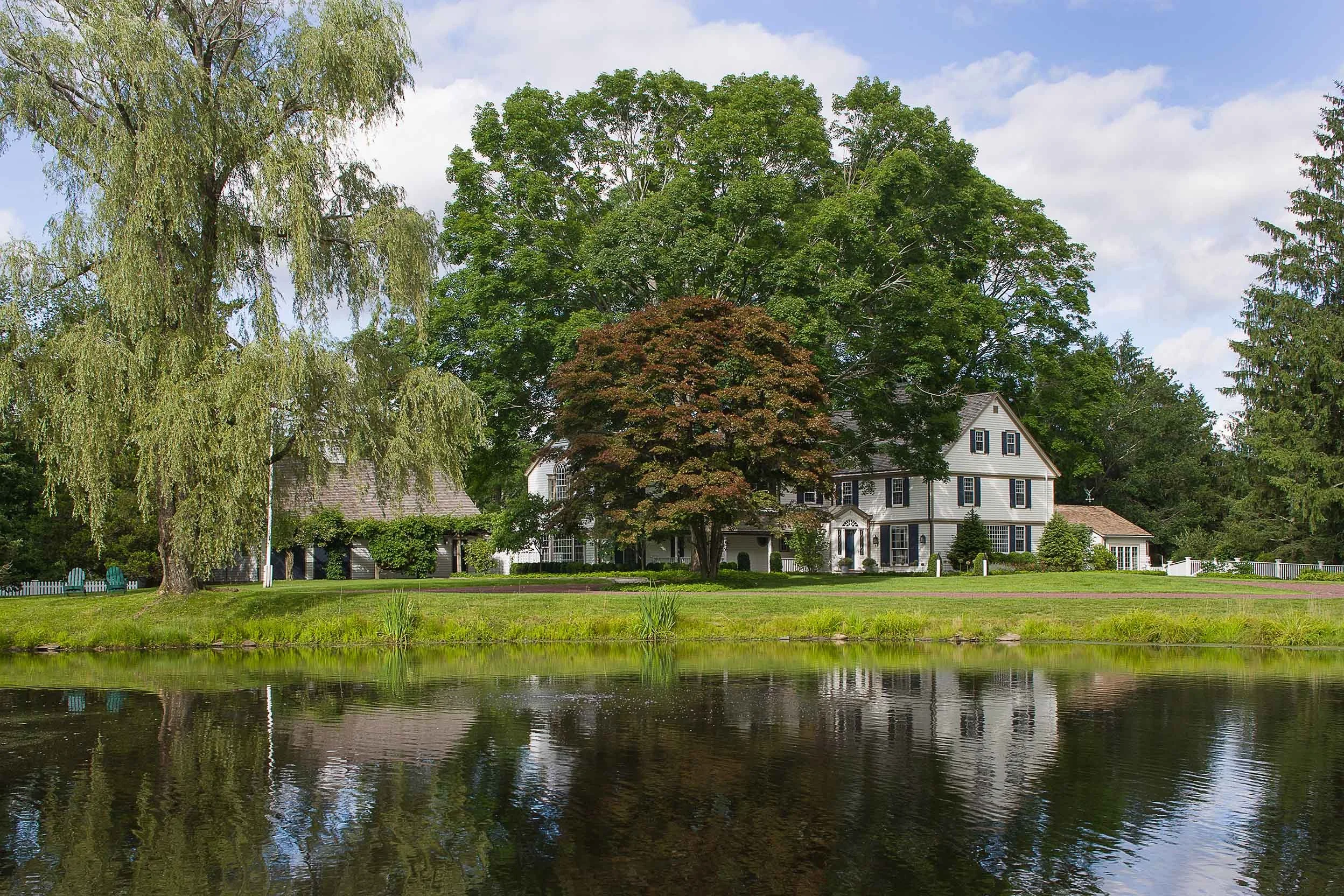Renovation of the landmark 1765 Byron Stratton House in Pound Ridge, New York
