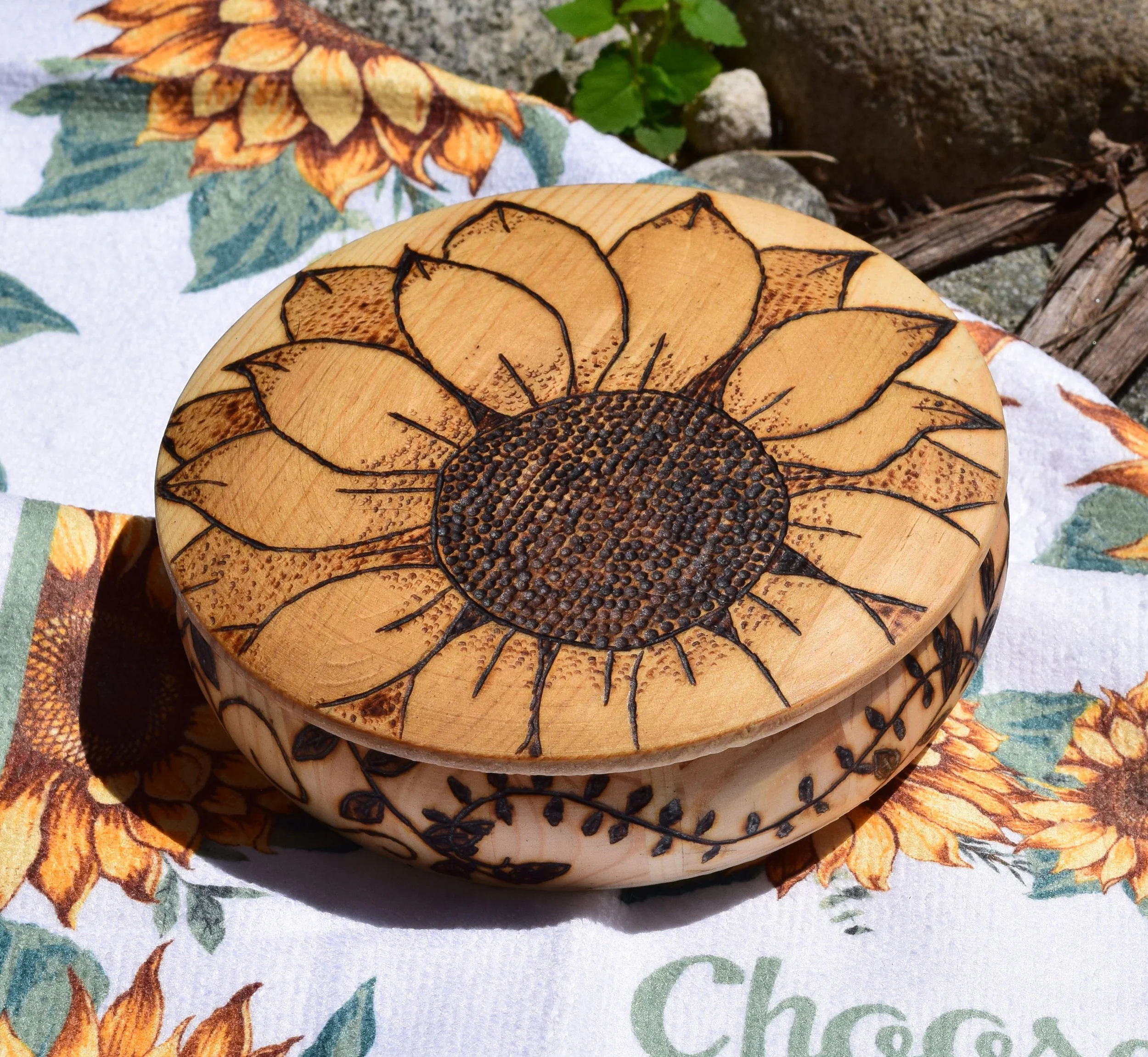 Sunflower Jewelry Box - B