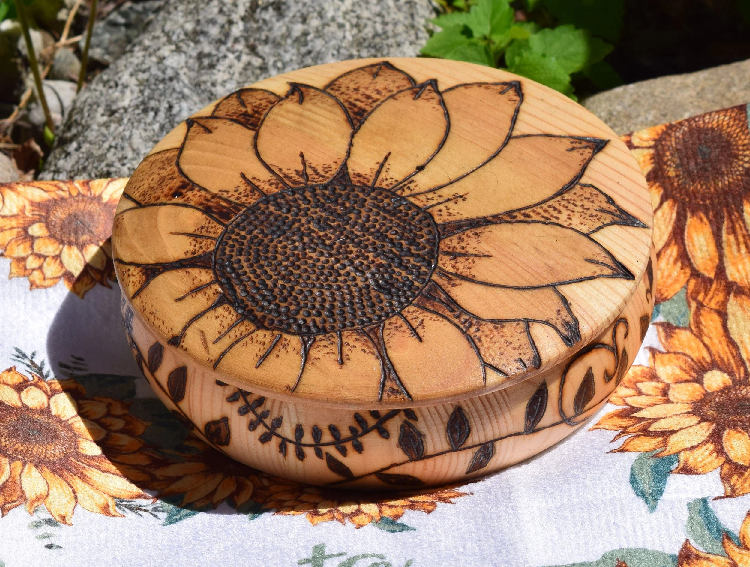 Sunflower Jewelry Box - A