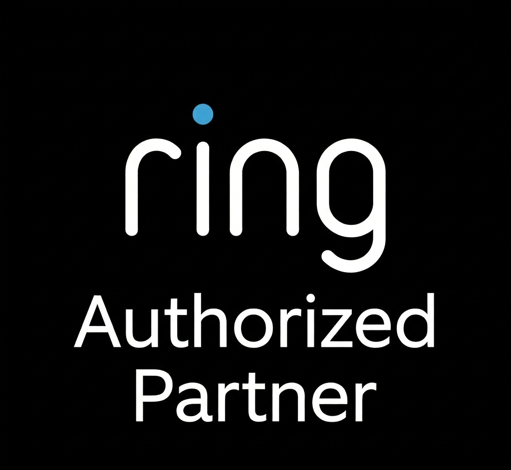 Official partner logo for Ring by Amazon, professionally installed and supported by Ennoble Smart Home & Home Cinema in middle Tennessee