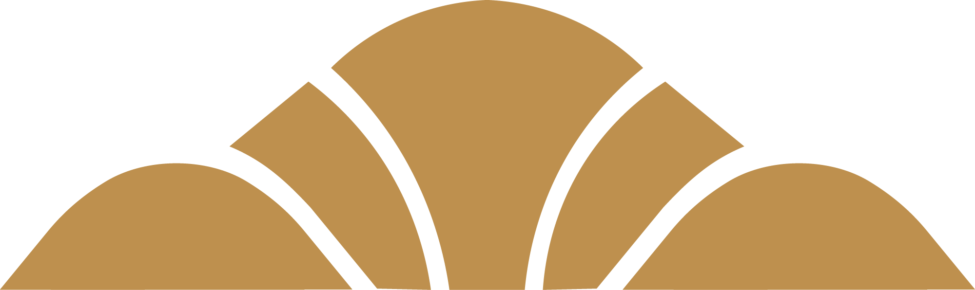 Stylized illustration gold flourish.