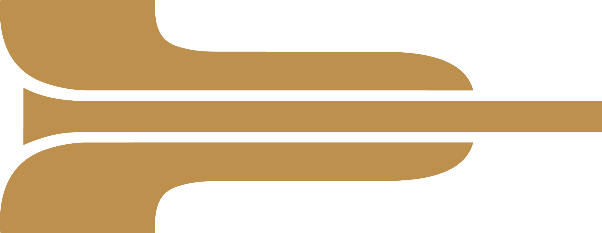 A stylized gold flourish