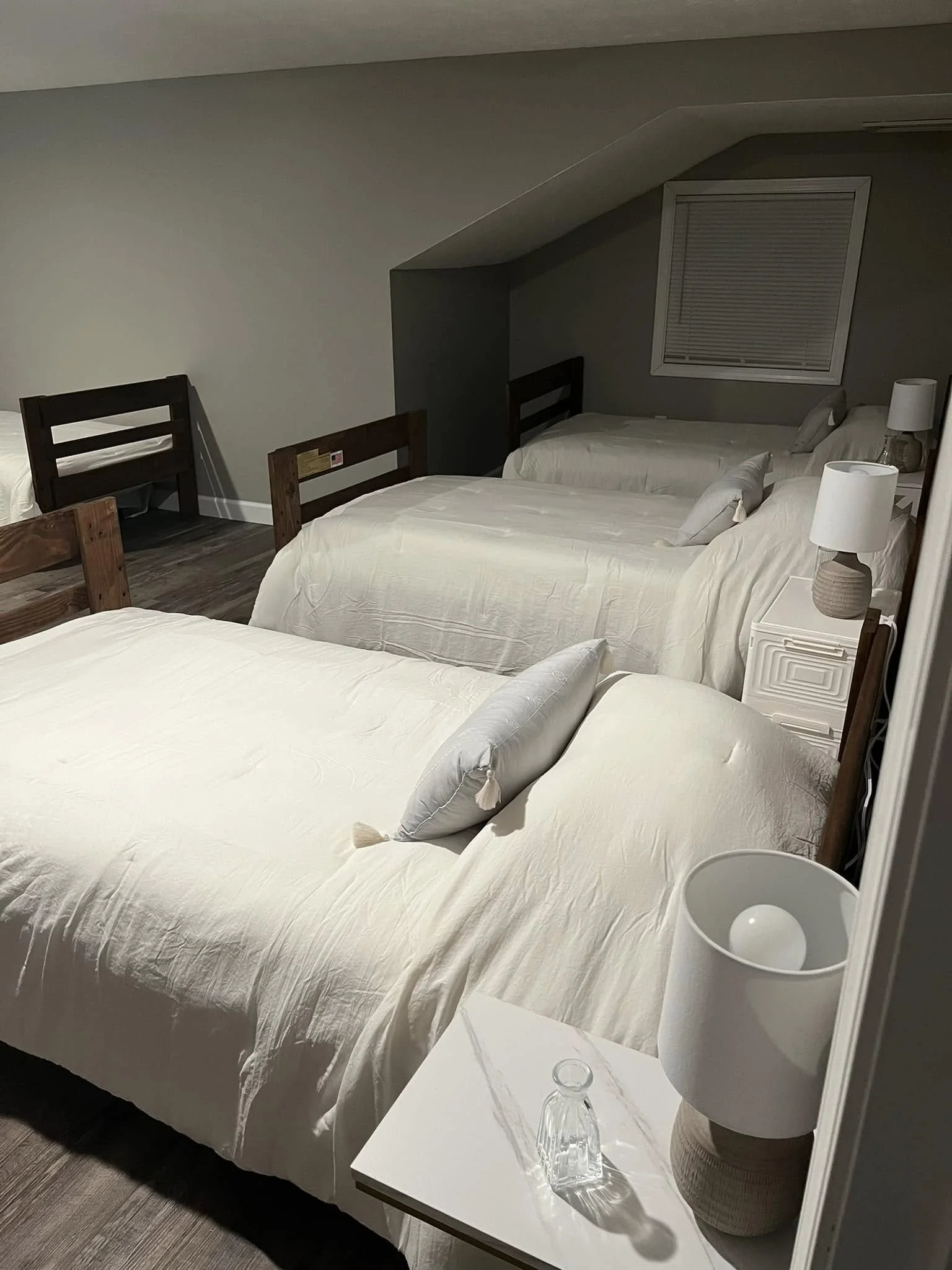 A comfortable, restful space where clients can recharge, feel safe, and find peace at the end of each day.
