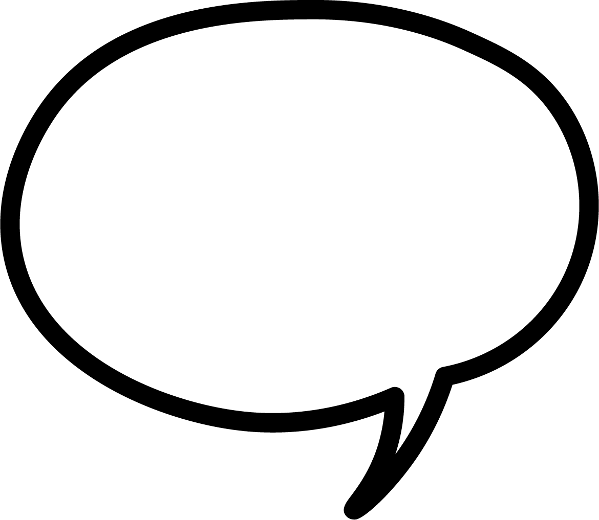 A black and white drawing of a cat sitting with its tail curled around its body, facing slightly to the left.