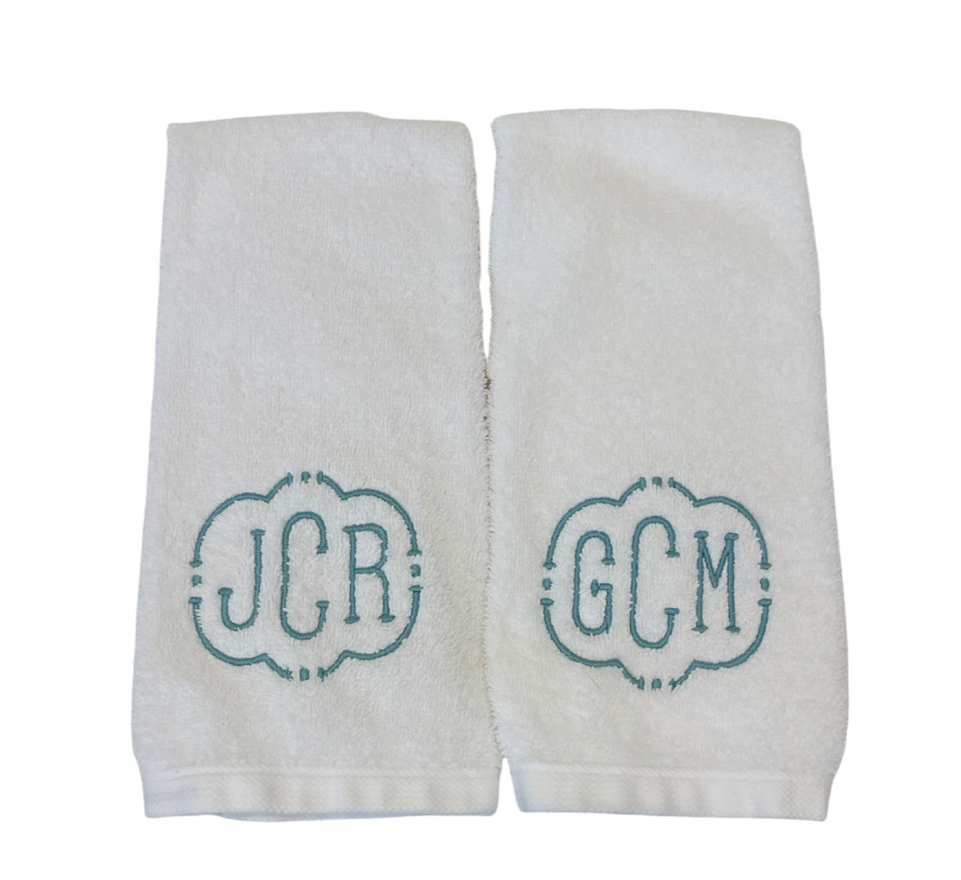 Standard Terry Cotton Hand Towel Set in Court Monogram
