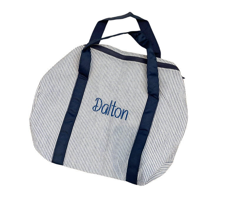Baby/ Toddler Boy Seersucker Duffle Bag