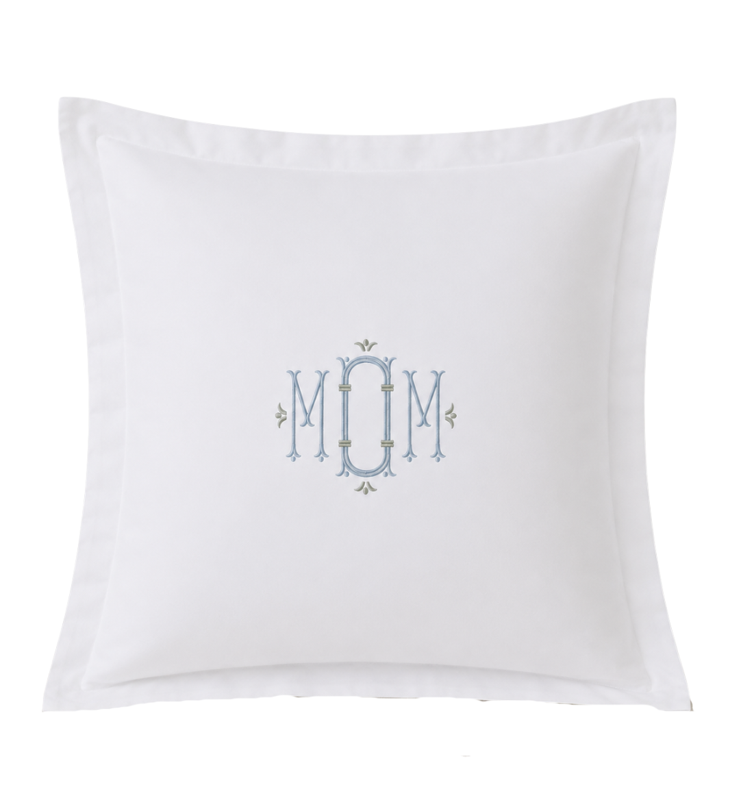 Custom Monogram Euro Sham