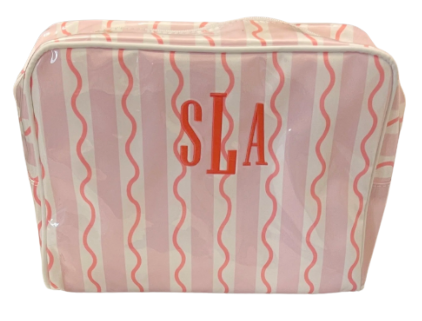 Pink and Coral Personalized Toiletry Bag (XL)