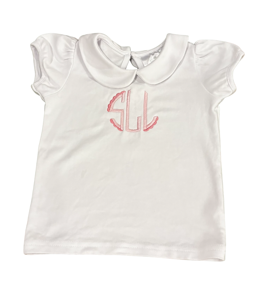 Toddler/Girl's Cotton Monogram Shirt