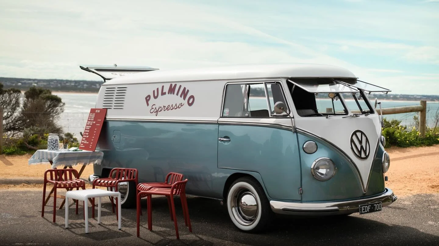 A little Italian spirit, on four wheels. 🇮🇹

Pulmino is our 1967 Volkswagen Kombi, lovingly transformed into a travelling espresso bar.

Beautiful coffee, considered details and a little old-world charm wherever we pull up.

Now taking bookings for