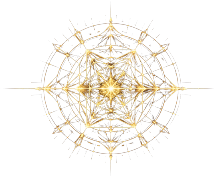 Cymatic pattern representing scientific frequencies