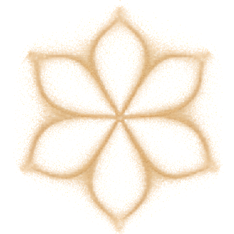 Cymatic flower pattern representing scientific frequencies