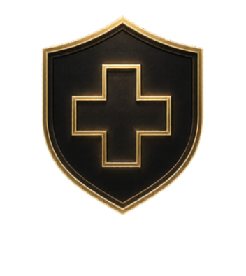 Service profession badges for police, fire, EMS, dispatch, healthcare, and military