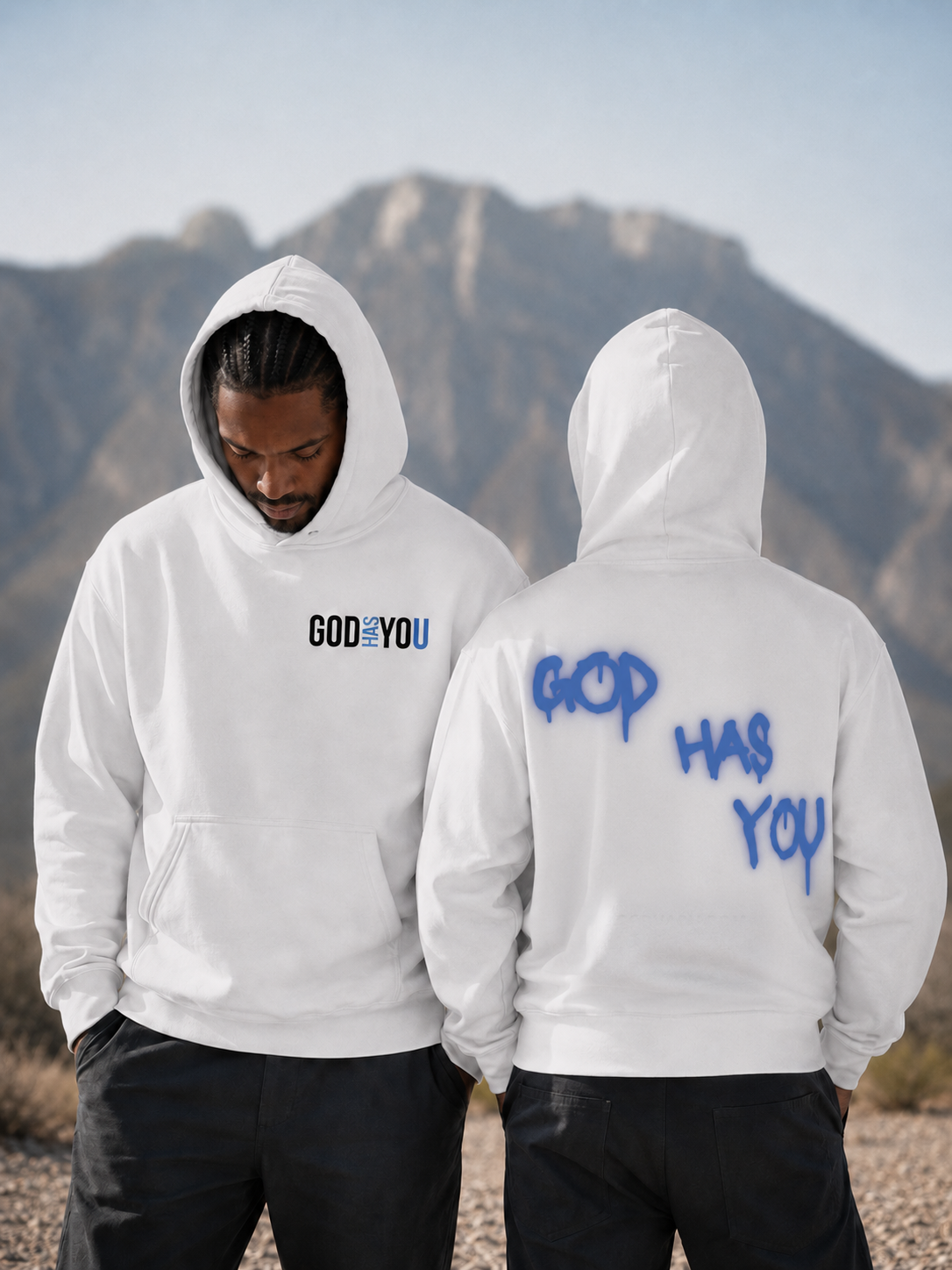 White Graphic Hoodie
