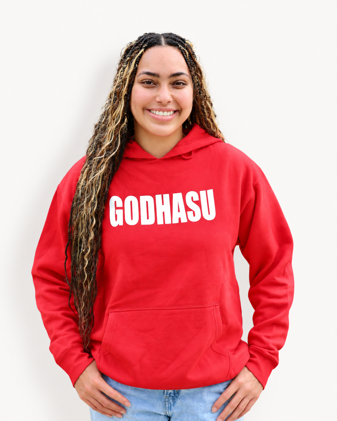 God Has You Hoodie - Red
