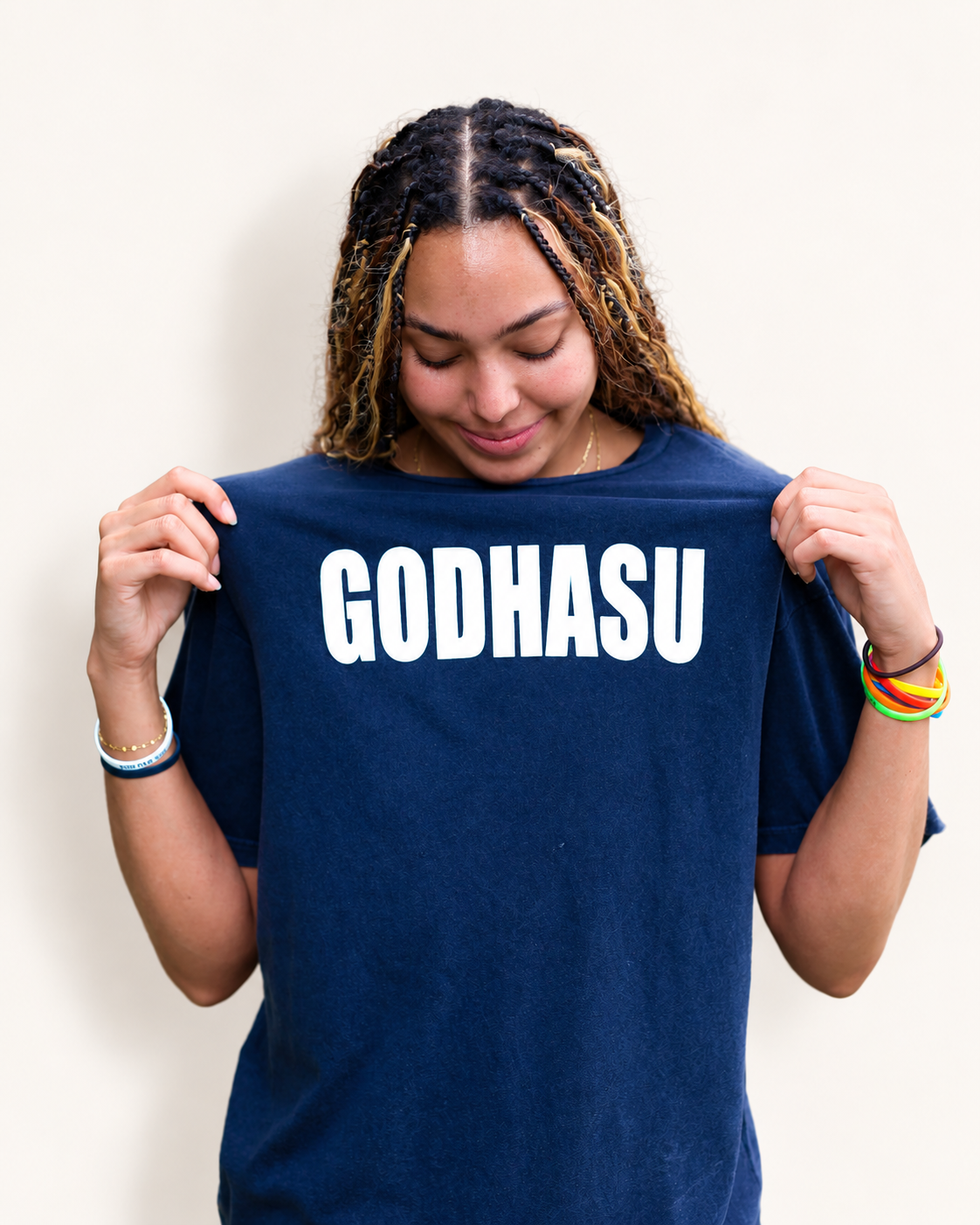 God Has You T-shirt - Navy