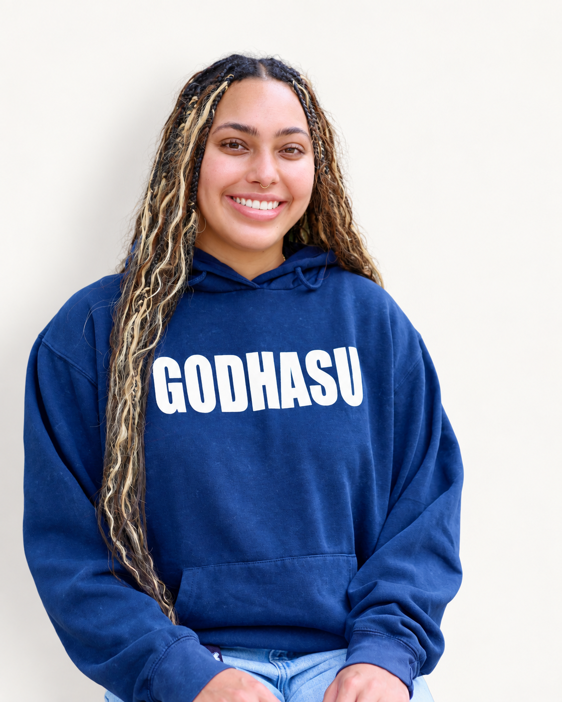God Has You Hoodie - Navy