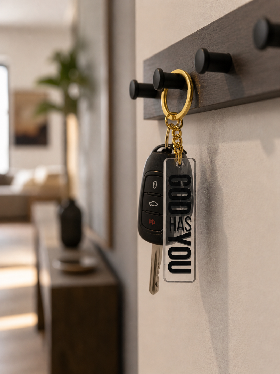 GOD HAS YOU Keychain Bubble