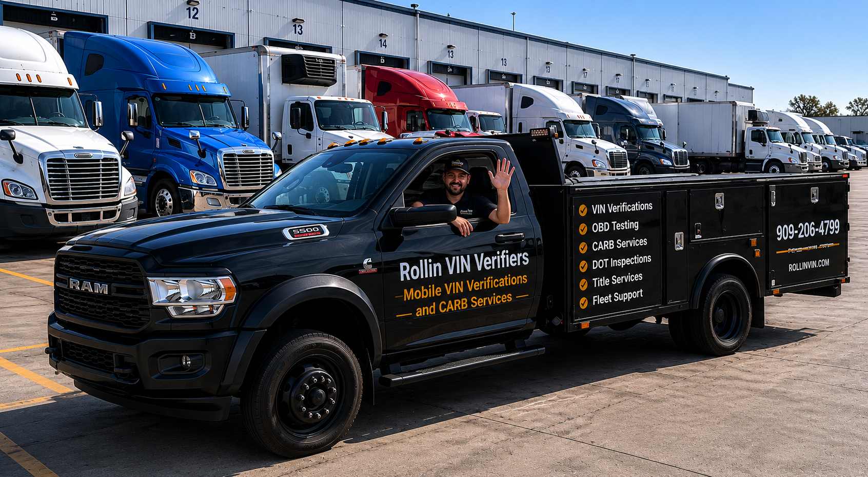 Schedule mobile Clean Truck Check and CARB OBD testing today.