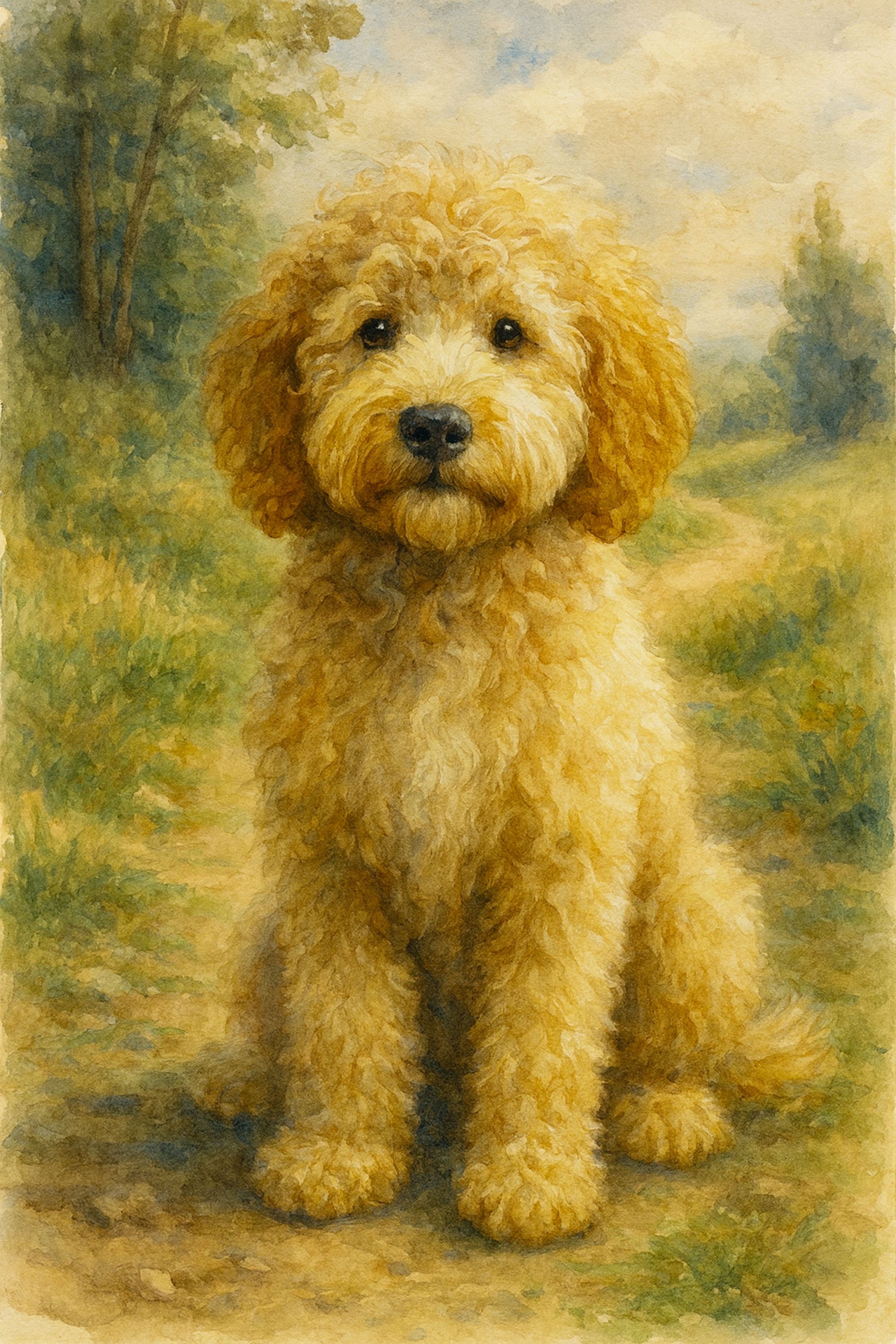 Golden Pup on a Serene Path.jpg