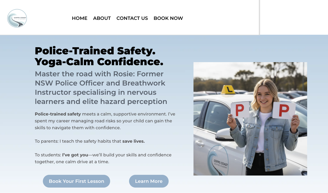 Coffs Coast Driving Academy is a driving school that focuses on teaching learners how to drive so that others survive. This includes teaching defensive driving and deep hazard perception. We aim to ensure that they have more than just their P's, they